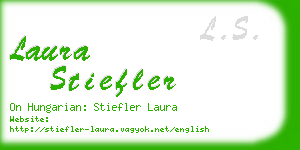 laura stiefler business card